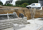 Réalisation des fondations à La Fresnaye-sur-Chedouet